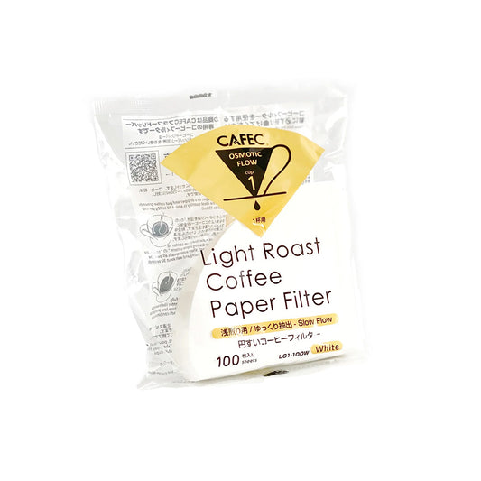 Cafec Light Roast Paper Filters 01 (100 pcs)
